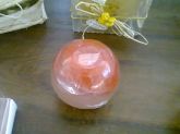 Sabonete esfera com rosa dentro